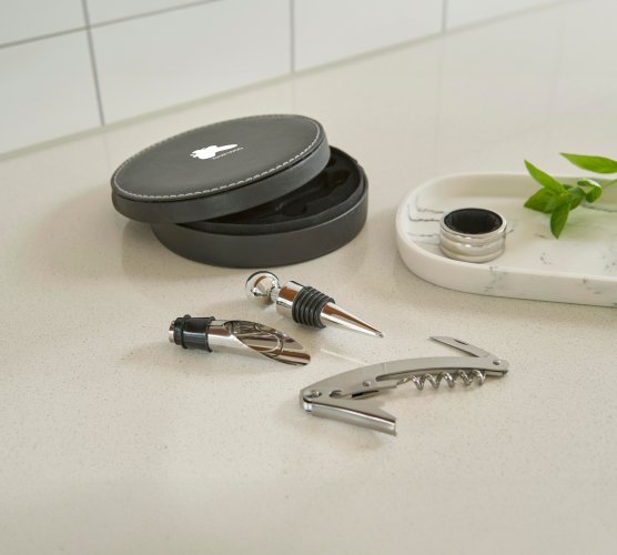 Set da vino jeremy | acciaio inox | 4 pezzi