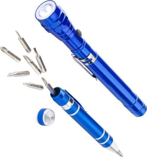 Torcia e cacciavite olivia | alluminio | 2 in 1