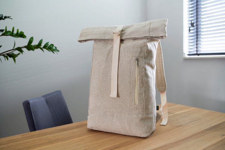 Zaino margarete | canapa | chiusura arrotolabile | 24 l