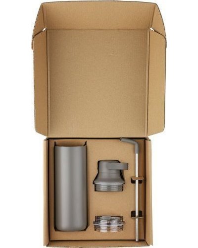 Borraccia a doppia parete omari | 500 ml | due tappi