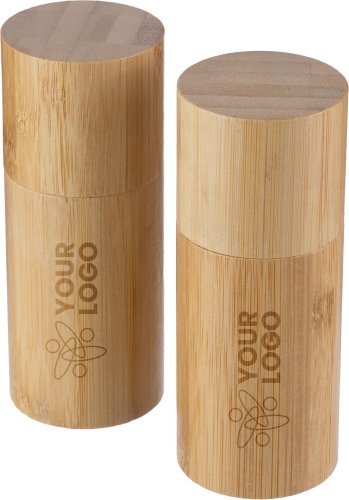 Set di macinini sale e pepe christine | bambù | 2 pz
