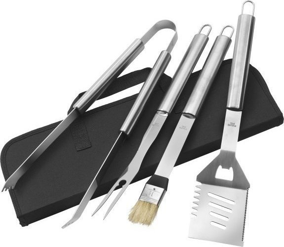 Set da barbecue silas | acciaio inox | 4 pz