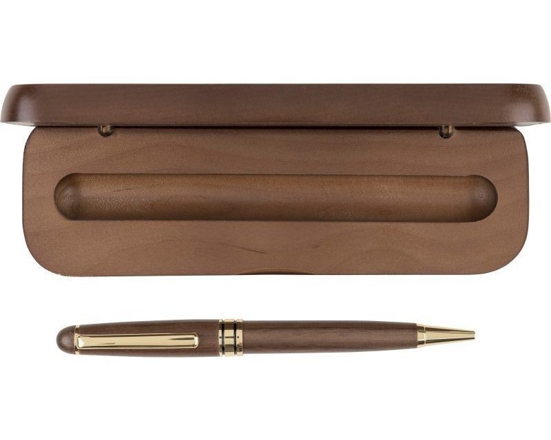Penna a sfera noa | legno di noce | a rotazione