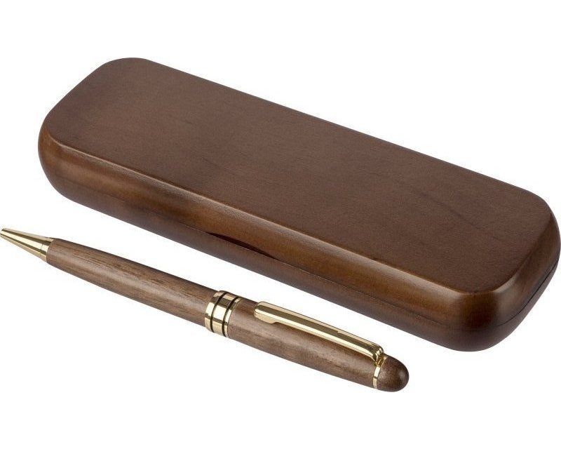 Penna a sfera noa | legno di noce | a rotazione