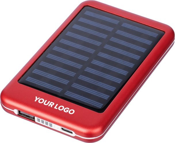 Power bank tycho | alluminio | solare | 4.000 mah
