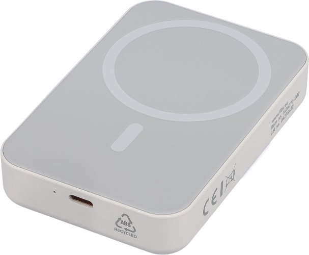 Power bank con caricatore wireless meno | riciclato | 10.000 mah | compatibile con magsafe