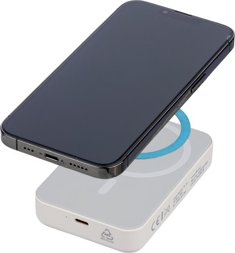 Power bank con caricatore wireless meno | riciclato | 10.000 mah | compatibile con magsafe
