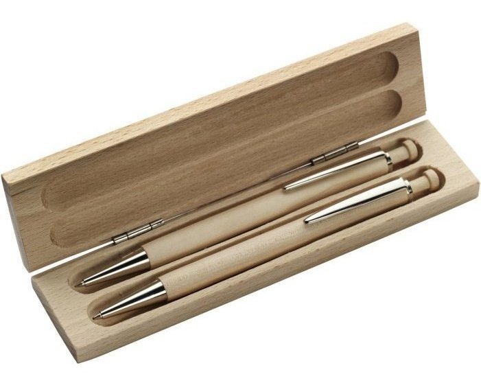 Set da scrittura morris | scatola in legno | penna e matita