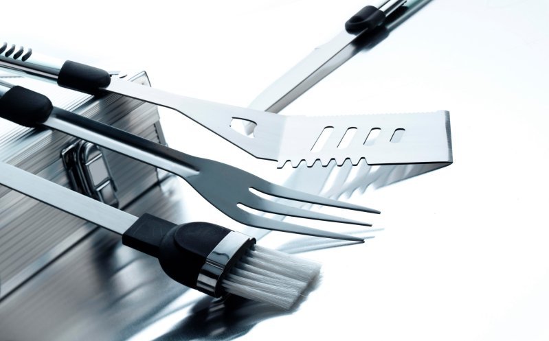 Set da barbecue dawn | acciaio inox | valigetta