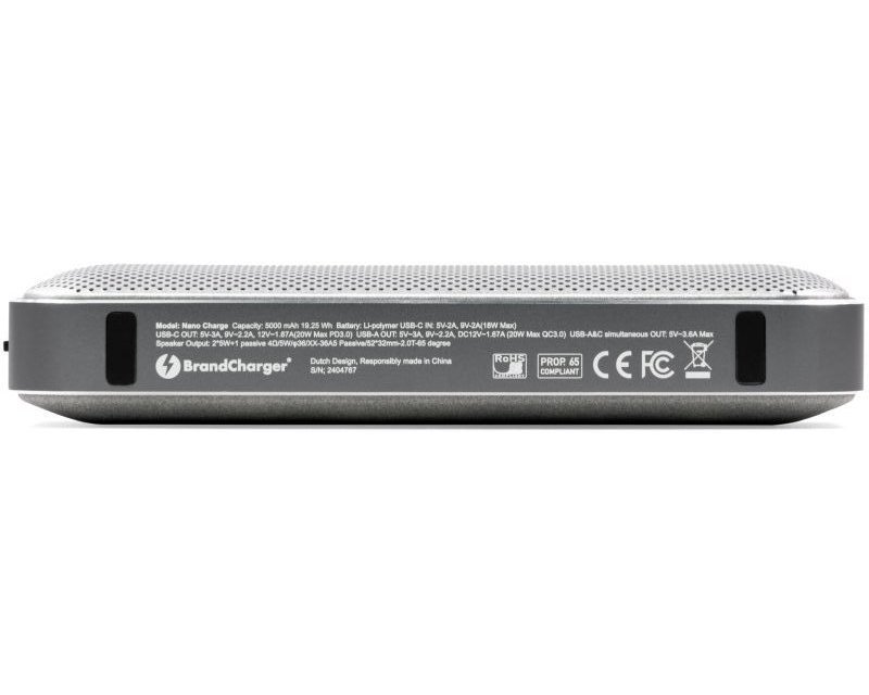 Brandcharger speaker wireless nano charge | 5.000 mah