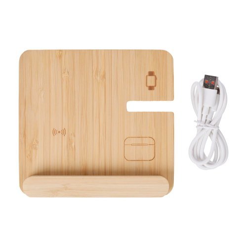 Caricatore wireless tribu | bambù riciclato | 3 in 1