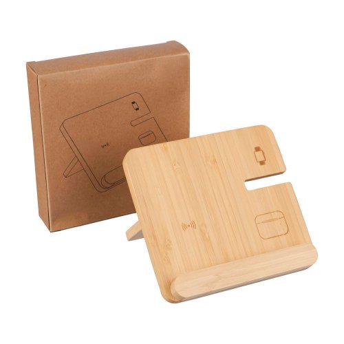Caricatore wireless tribu | bambù riciclato | 3 in 1