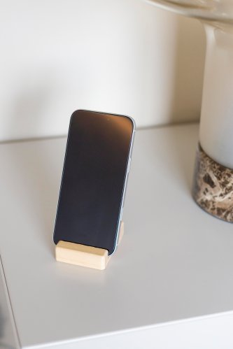 Supporto telefono nyla | legno riciclato