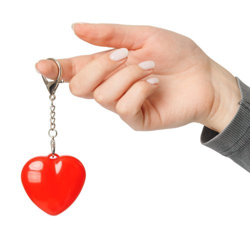 Portachiavi con luce gleamo | forma a cuore