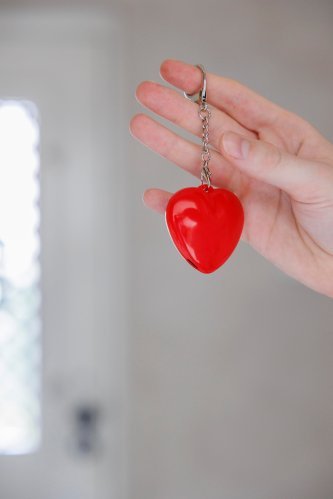 Portachiavi con luce gleamo | forma a cuore