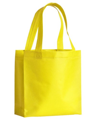 Mini borsa shopper in TNT termosaldato Giallo