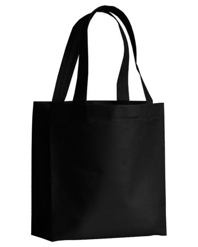 Mini borsa shopper in TNT termosaldato Nero