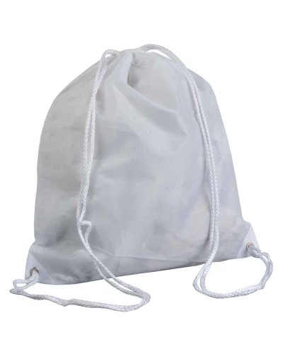 Sacchette personalizzate con logo in poliestere Bianco