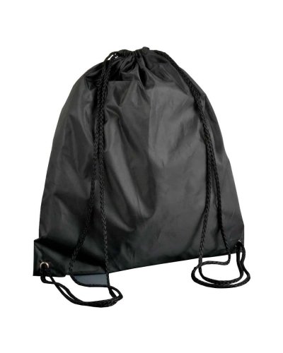 Sacchette personalizzate con logo in poliestere Nero
