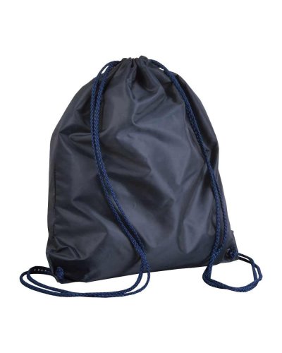 Sacchette personalizzate con logo in poliestere Blu scuro