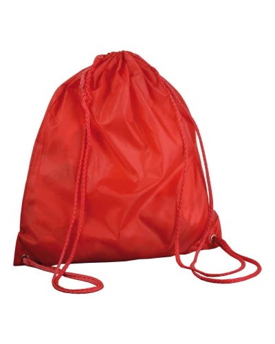 Sacchette personalizzate con logo in poliestere Rosso