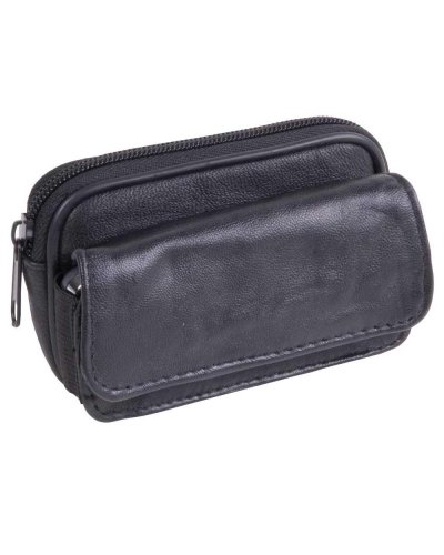 Pochette in pelle Nero
