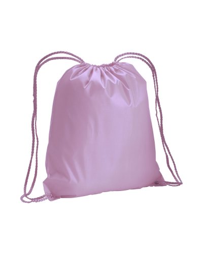 Sacchette personalizzate con logo in poliestere Rosa