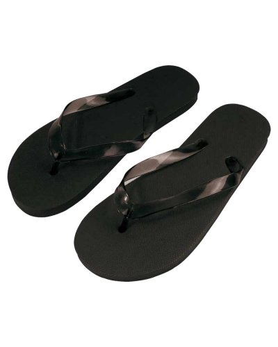 CIABATTE INFRADITO IN POLIETILENE E PVC Nero