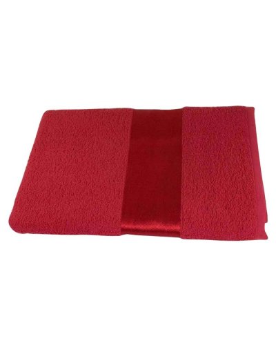 Telo spugna in cotone Rosso