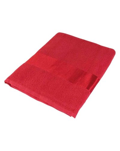 Telo in spugna di cotone Rosso