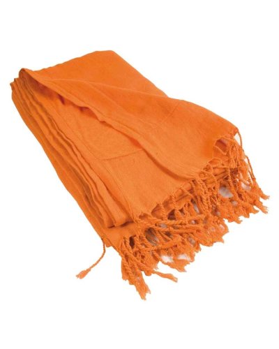 Pareo con spugna di cotone e microfibra Arancione