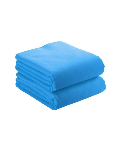 Asciugamano in microfibra sport 70 x 140 cm Celeste