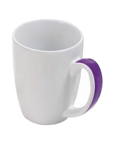 Tazza in ceramica con manico colorato 350 ml Violetto