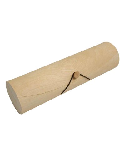 Portabottiglia cilindrico in legno