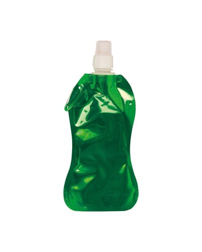 Borraccia in Plastica con moschettone 480 ml Verde