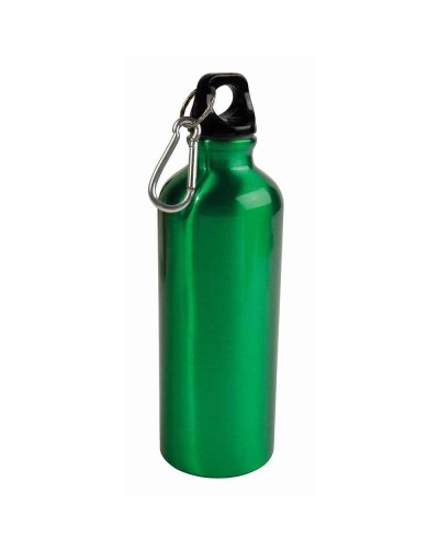 Borraccia con moschettone 500 ml Verde