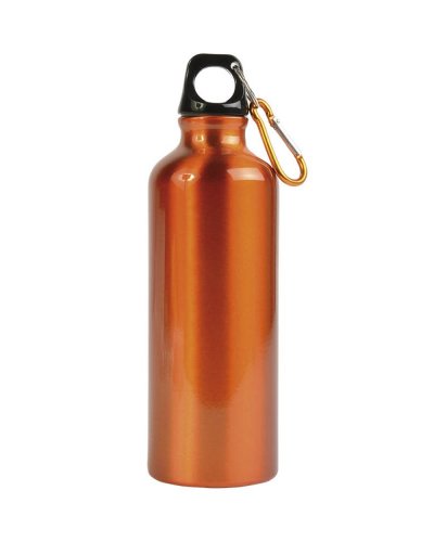 Borraccia con moschettone 500 ml Arancione
