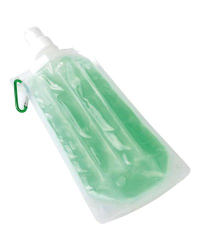 Borraccia in PVC con gel refrigerante 480 ml Verde