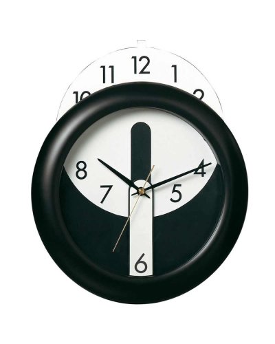 OROLOGIO DA MURO CON QUADEANTE MOBILE Nero