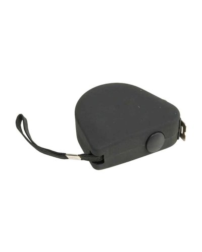 Flessometro 3 m Gommato Nero