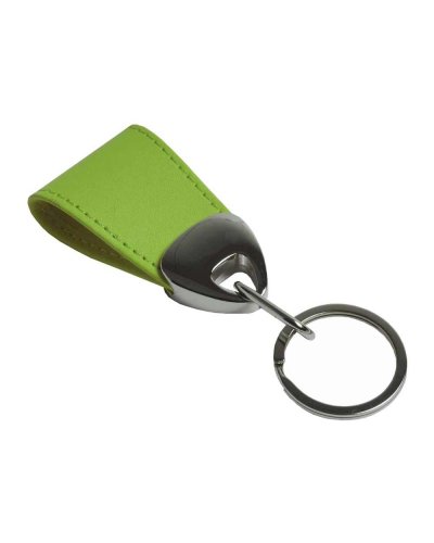 Portachiavi in poliuretano e metallo Verde mela