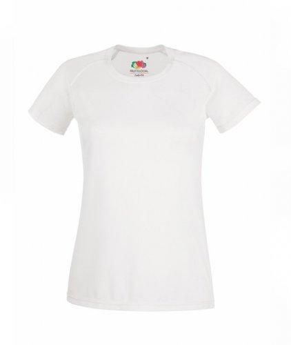 T-shirt Lady-Fit Performance Bianco