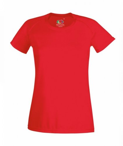 T-shirt Lady-Fit Performance Rosso