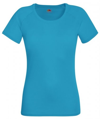 T-shirt Lady-Fit Performance Azure blue