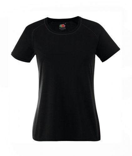 T-shirt Lady-Fit Performance Nero
