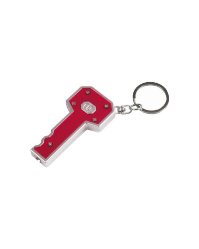 Portachiavi con luce a forma di chiave Rosso