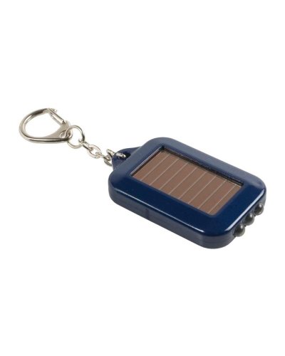 Portachiavi con luci led a carica solare Blu scuro