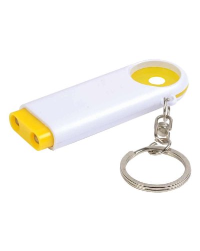 Portachiavi/portamoneta con luce Giallo