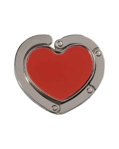 Gancio appendiborsa con 2 magneti Cuore