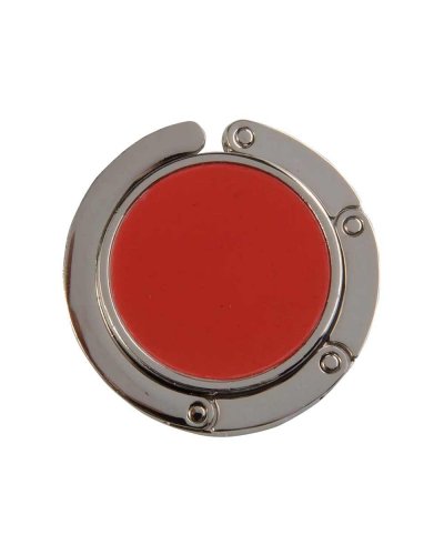 Gancio appendiborsa con 2 magneti Rosso